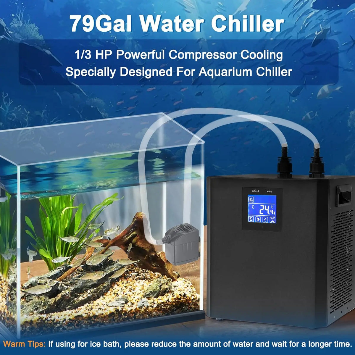 Shicuo Aquarium Water Chiller With Remote Control And Pump