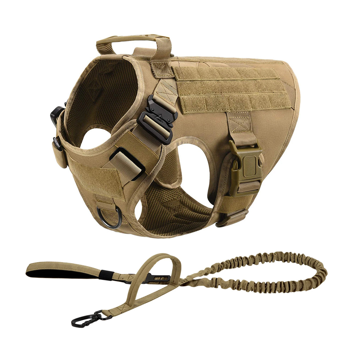 PETRAVEL Tactical Dog Harness Featuring Padded Quick Release Construction