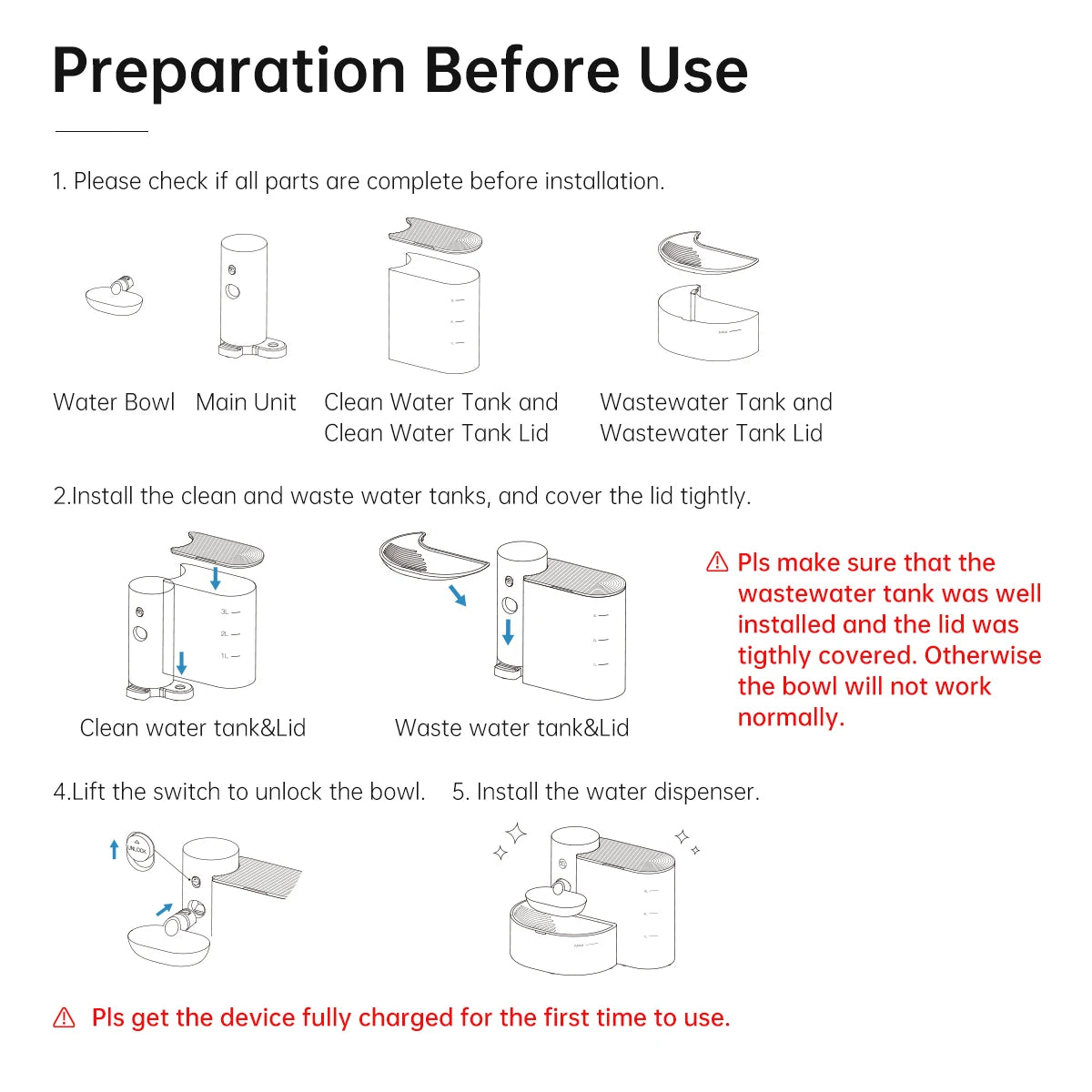 Intelligent Automatic Petgravity Stainless Steel Water Dispenser For Cats