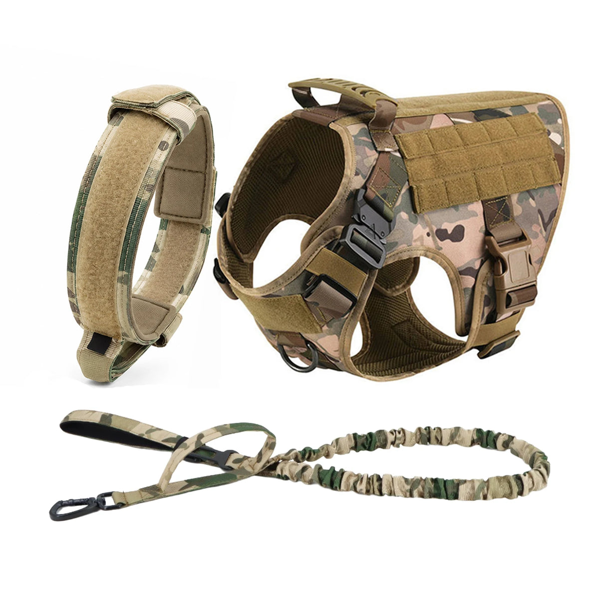 PETRAVEL Tactical Dog Harness Featuring Padded Quick Release Construction