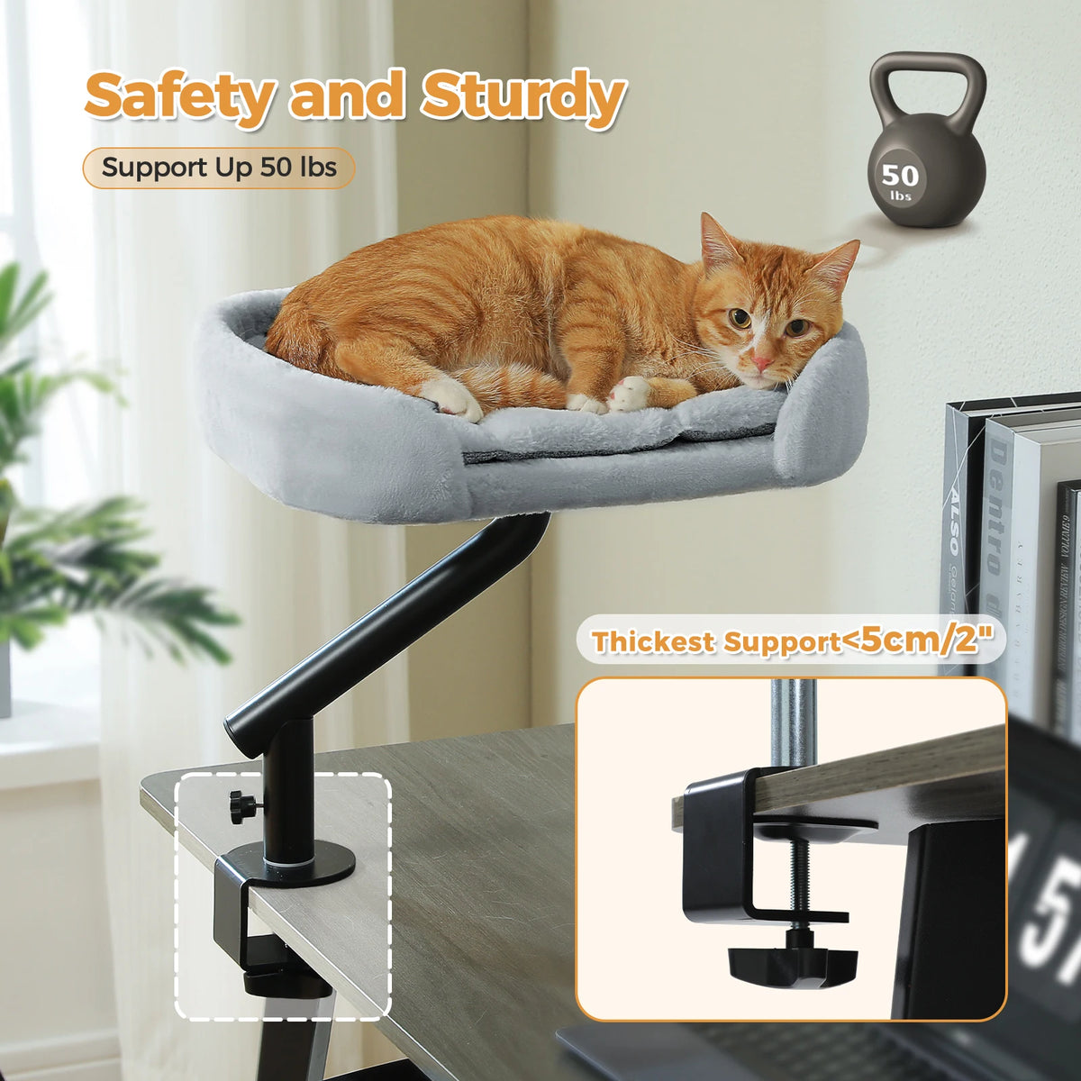PAWZ Road Premium Adjustable Indoor Cat Desk Bed Stand