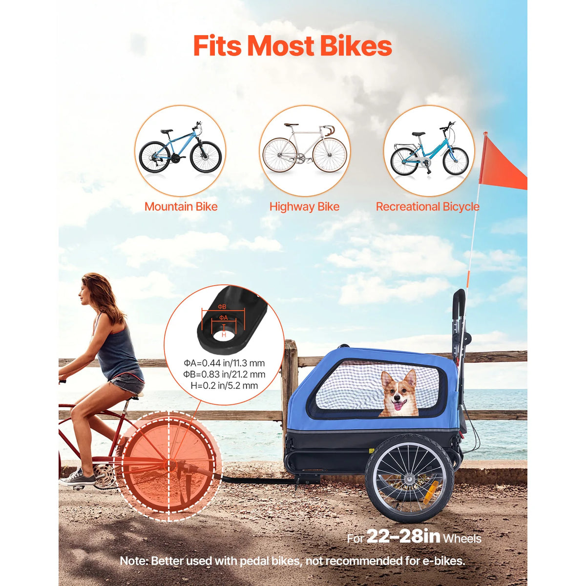 Secure Bicycle Trailer And Versatile Two In One Pet Stroller
