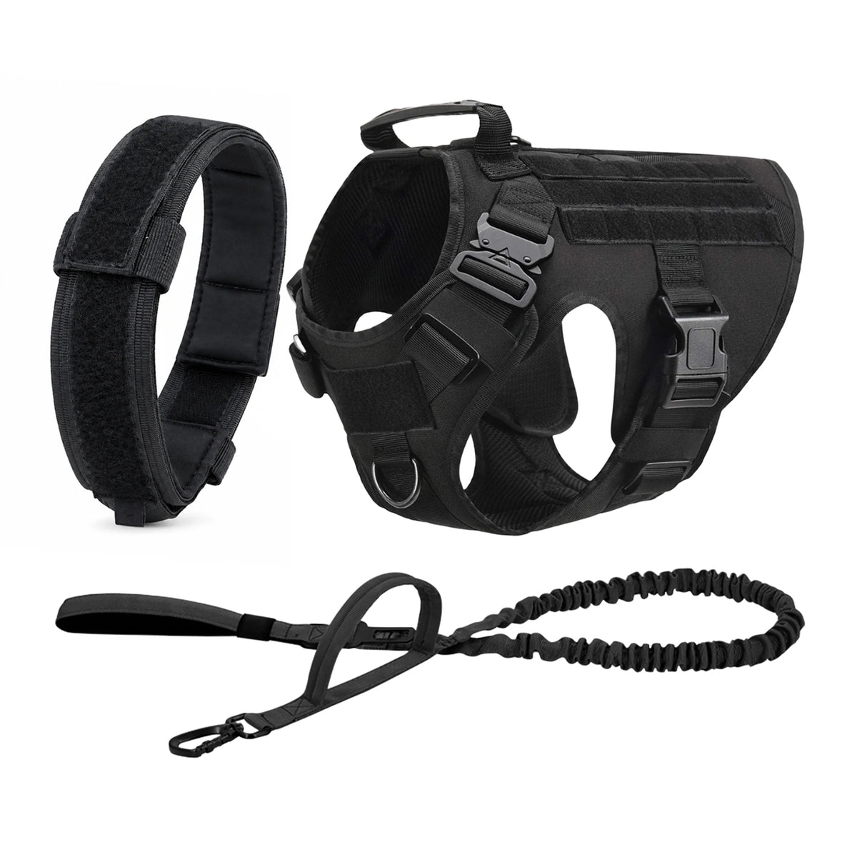 PETRAVEL Tactical Dog Harness Featuring Padded Quick Release Construction