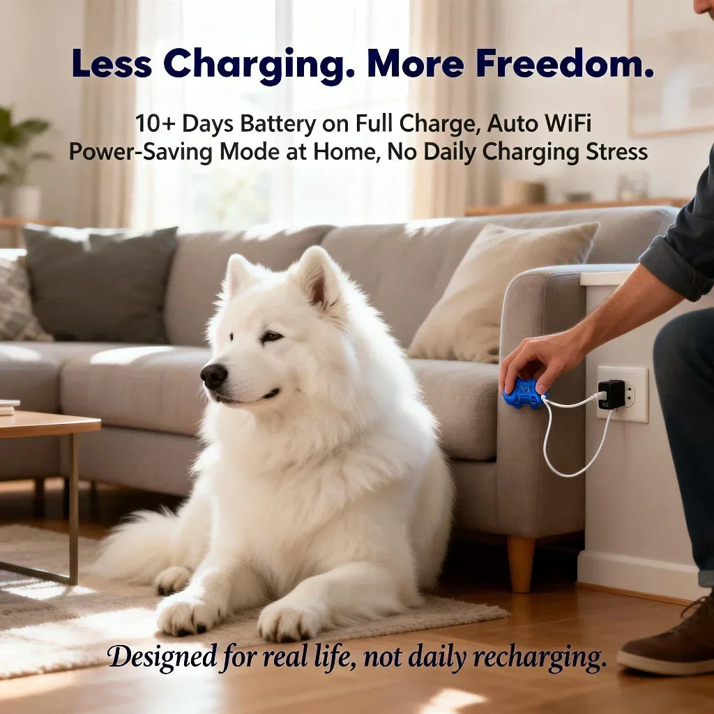 Wanwaytech 4G GPS Pet Tracker Featuring Unlimited Coverage Via WiFi