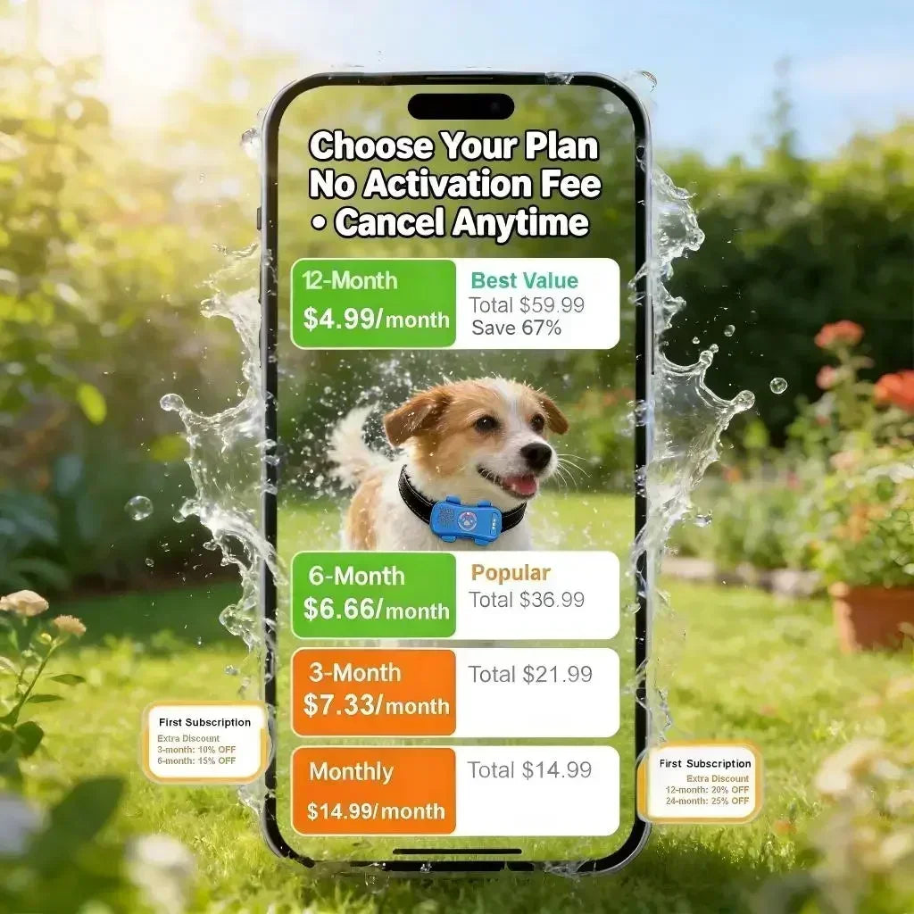WANWAYTECH 4G GPS Pet Tracker Real Time Location IP67 Waterproof
