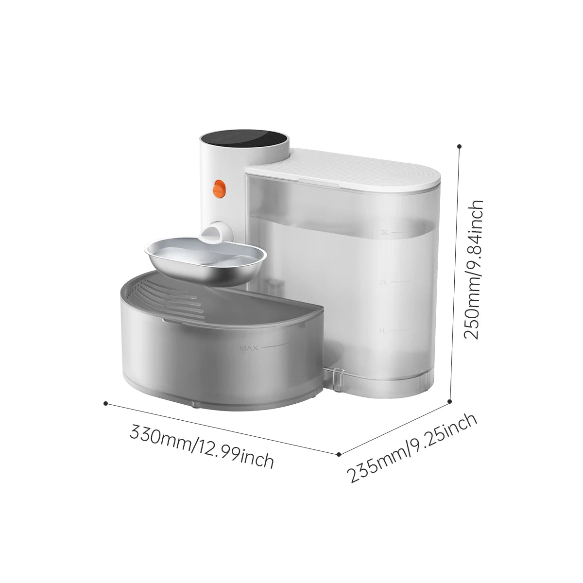 Intelligent Automatic Petgravity Stainless Steel Water Dispenser For Cats