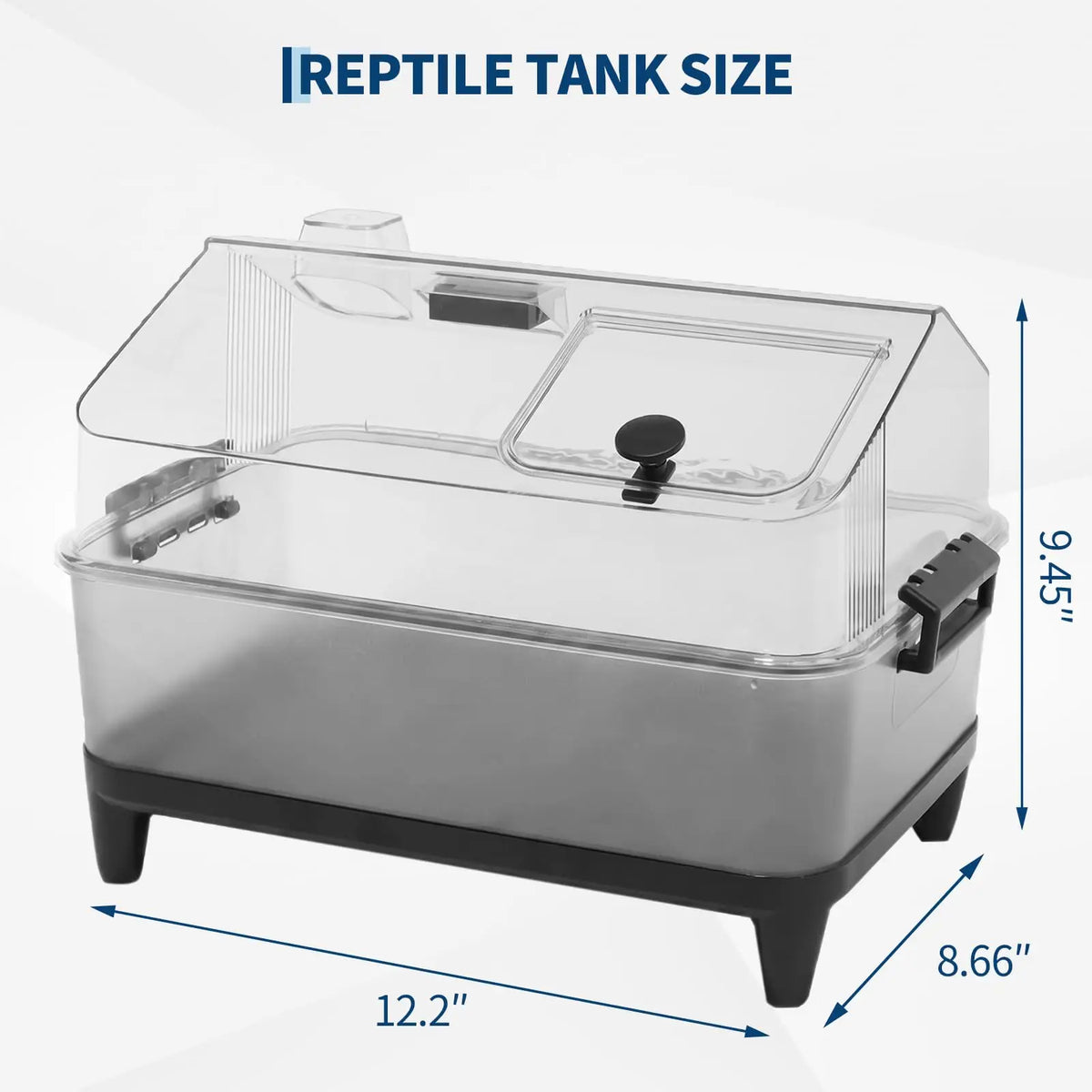 HiMISS Acrylic Reptile Terrarium Kit With Heating Pad