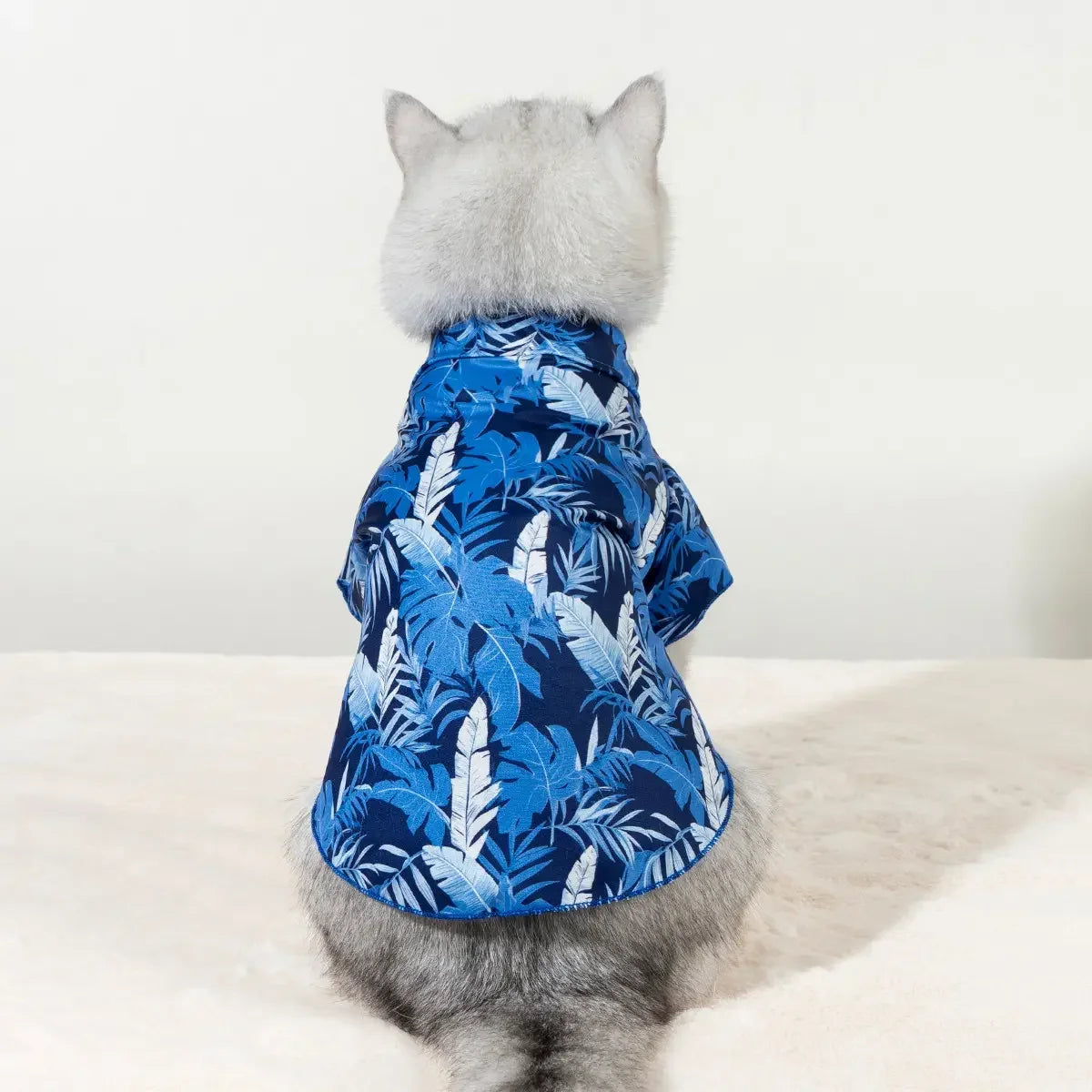 Premium Tropical Hawaiian Print Pet Shirt For Dogs And Cats