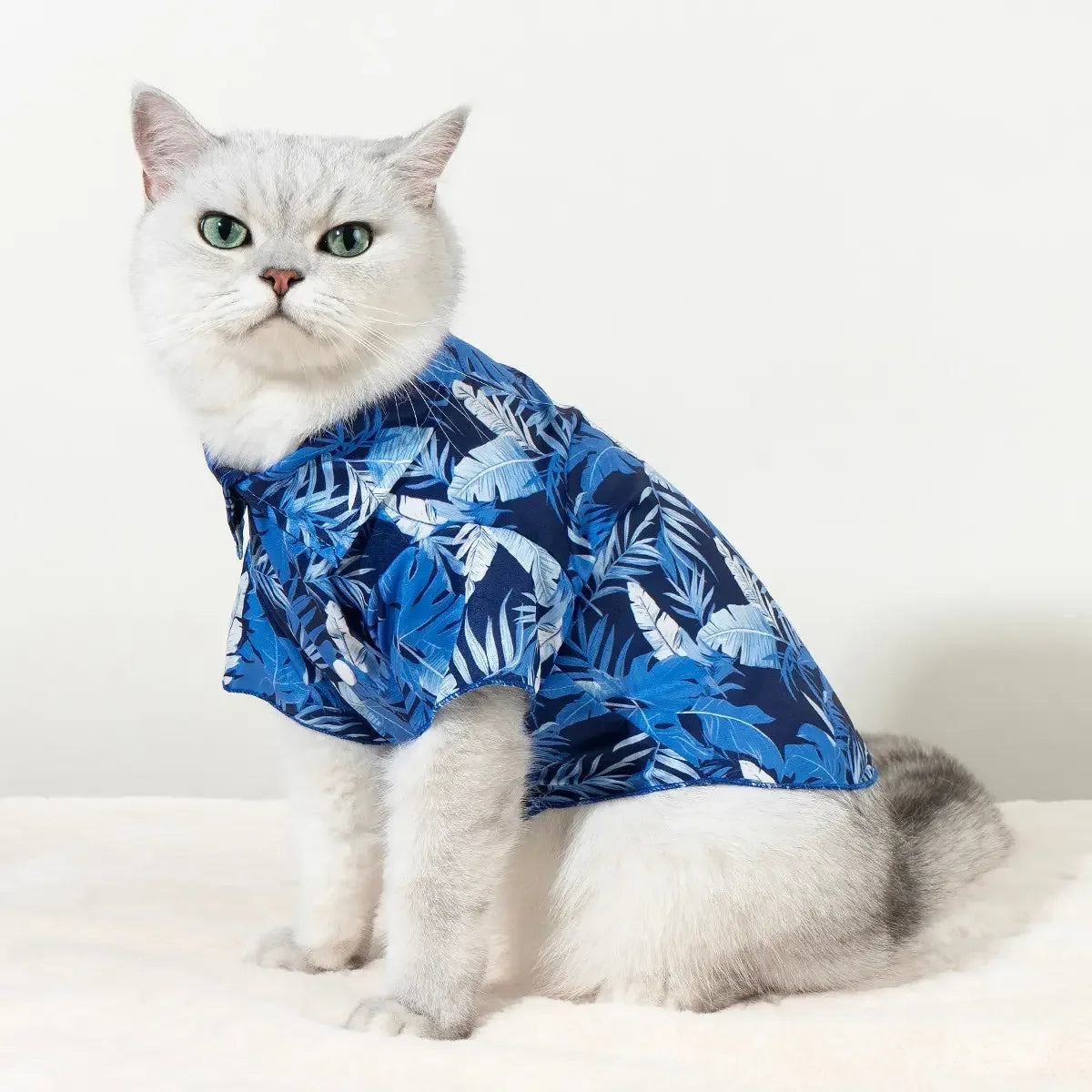Premium Tropical Hawaiian Print Pet Shirt For Dogs And Cats