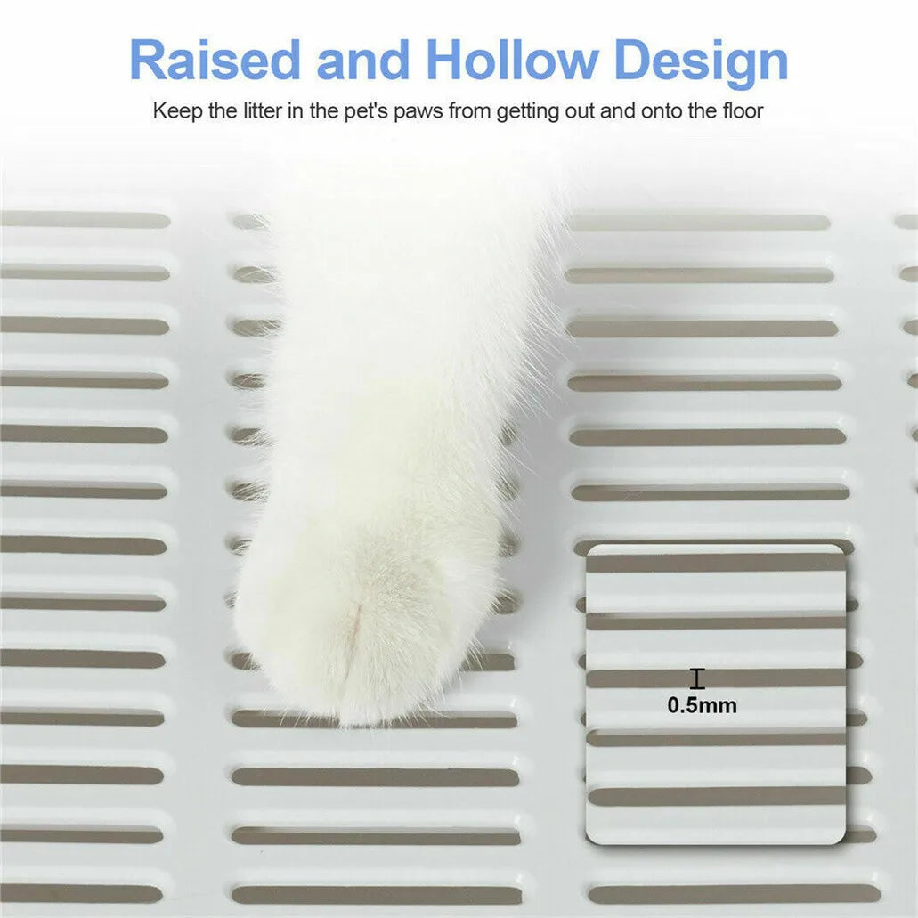 Premium Semi Closed Plastic Cat Litter Box With Scoop