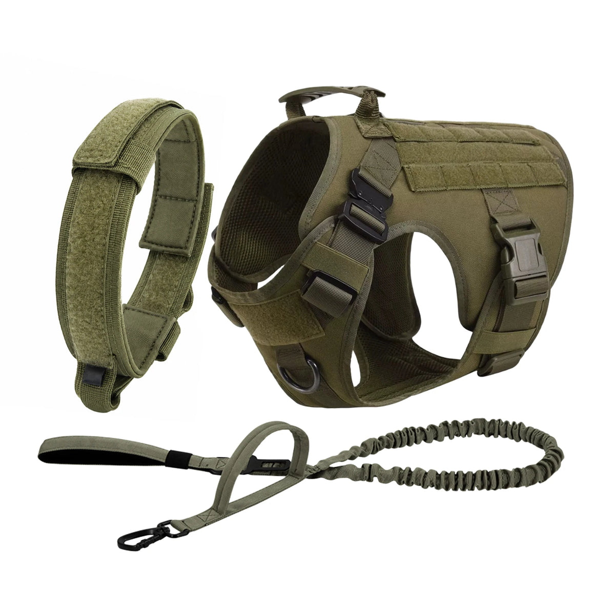 PETRAVEL Tactical Dog Harness Featuring Padded Quick Release Construction