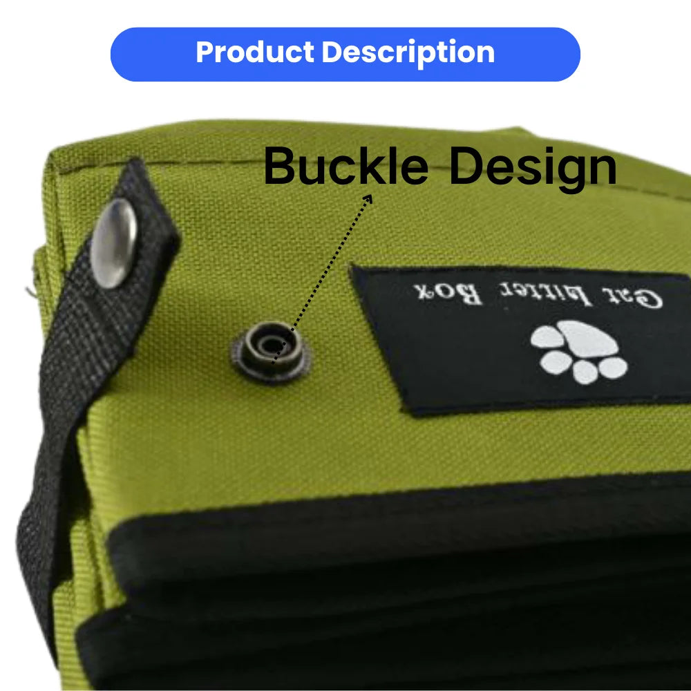 Foldable Waterproof Portable Cat Litter Box Travel Litter Tray.