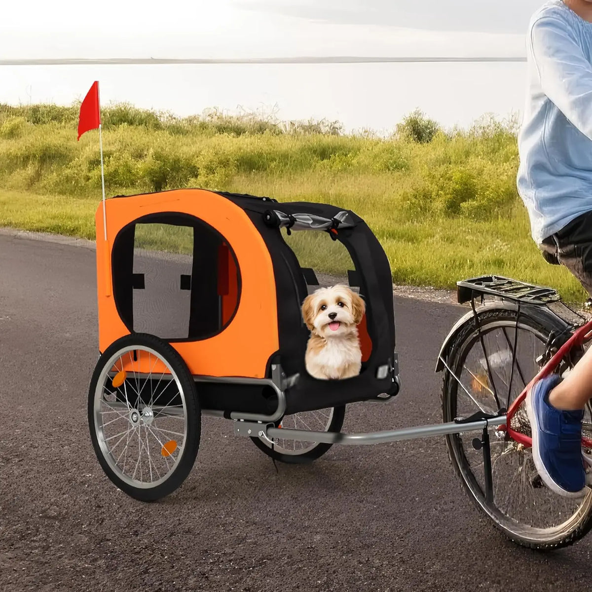 Twister Ck Premium Foldable Dog Bike Trailer With Sturdy Frame