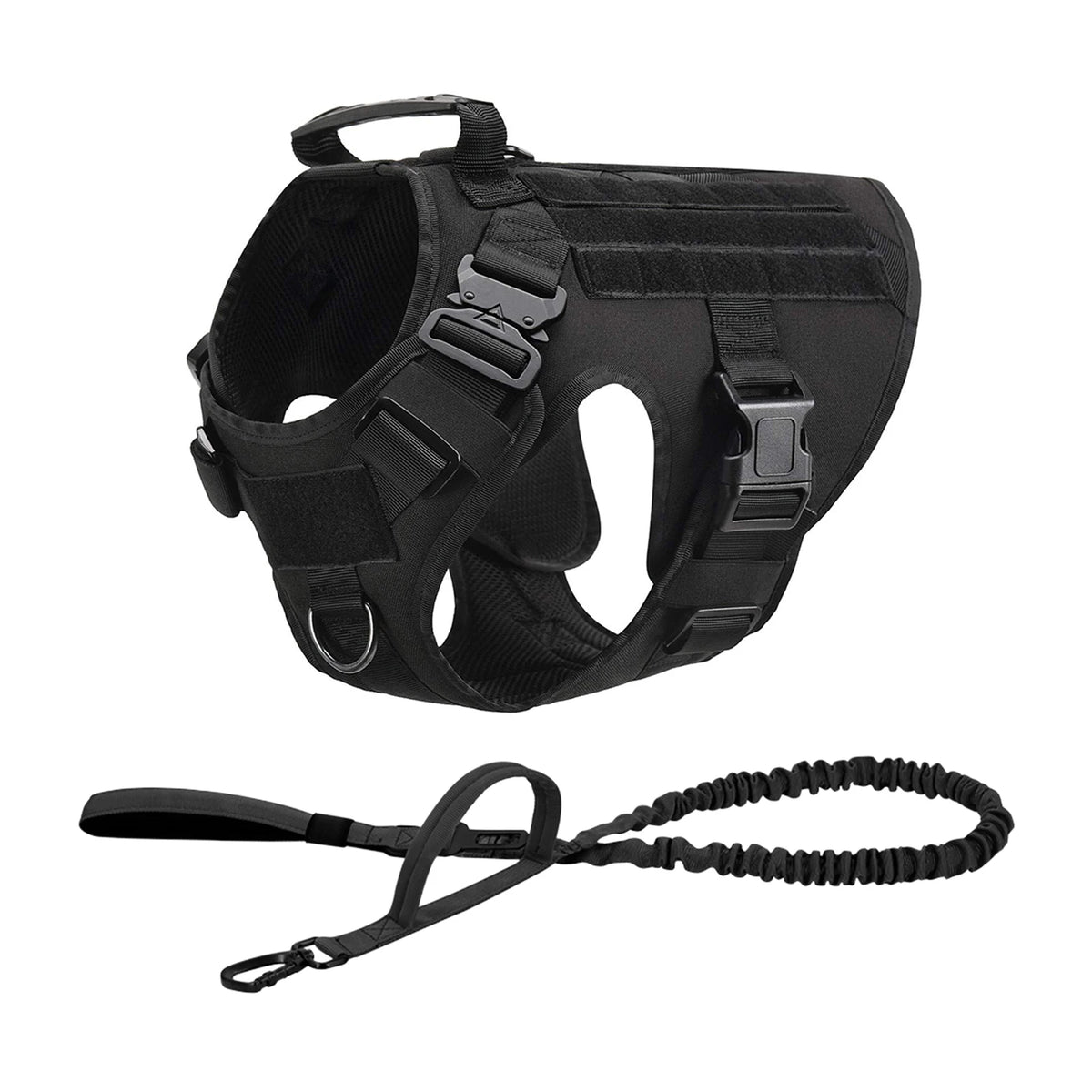 PETRAVEL Tactical Dog Harness Featuring Padded Quick Release Construction