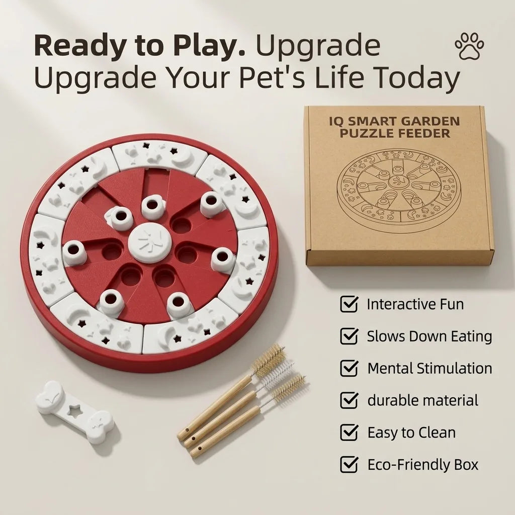 Smart Dog Puzzle Toy Interactive Slow Feeder Treat Dispenser