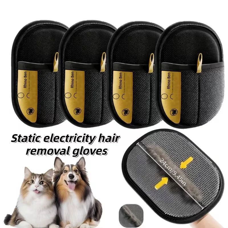 Double Sided Pet Hair Removal Gloves Anti Shedding Care