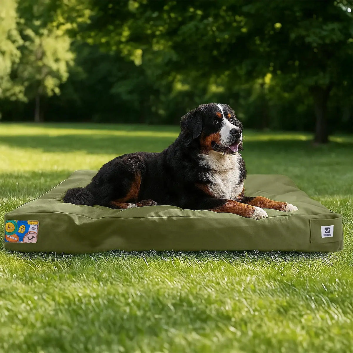 Waterproof Canvas Dog Bed For Indoor Outdoor Pet Comfort