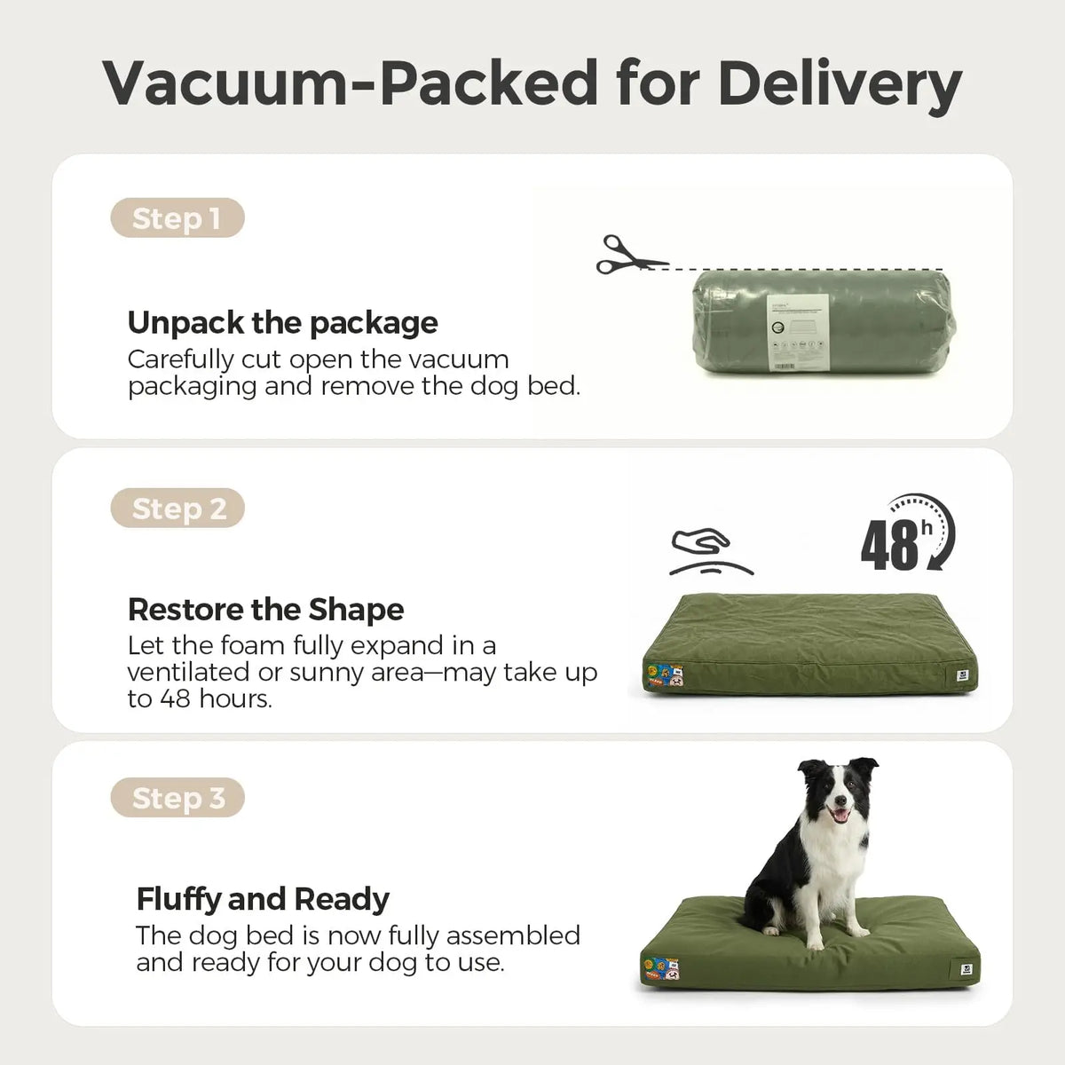 Waterproof Canvas Dog Bed For Indoor Outdoor Pet Comfort