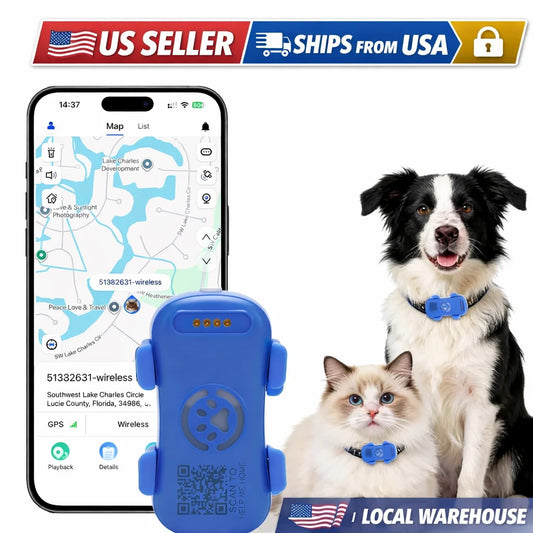 4G Real Time GPS Pet Tracker With Waterproof Safety Alarms