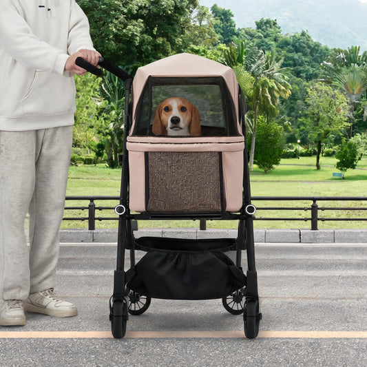 EliteZ Lightweight Foldable Pet Stroller For Cats And Dogs