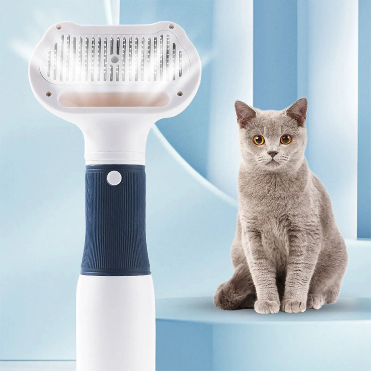 3 In 1 Pet Hair Dryer With Slicker Brush Attachment