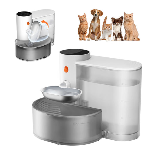 Intelligent Automatic Petgravity Stainless Steel Water Dispenser For Cats