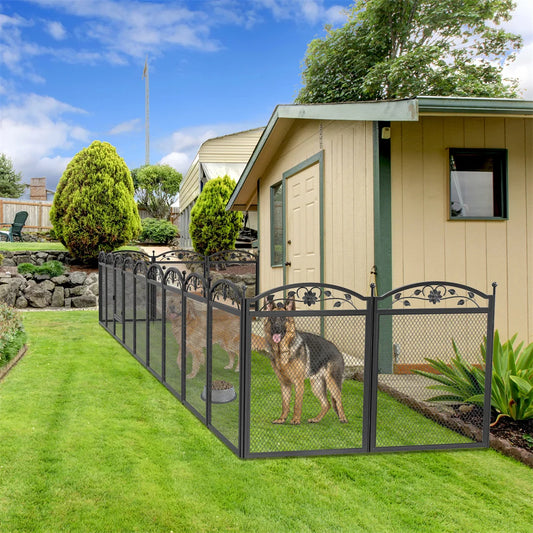 Bingopaw Heavy Duty Eight Panel Metal Dog Exercise Yard