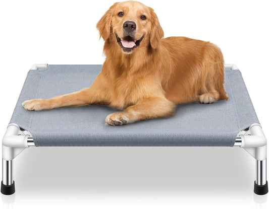 Elevated Cooling Dog Bed Breathable Anti Slip Raised Pet Cot