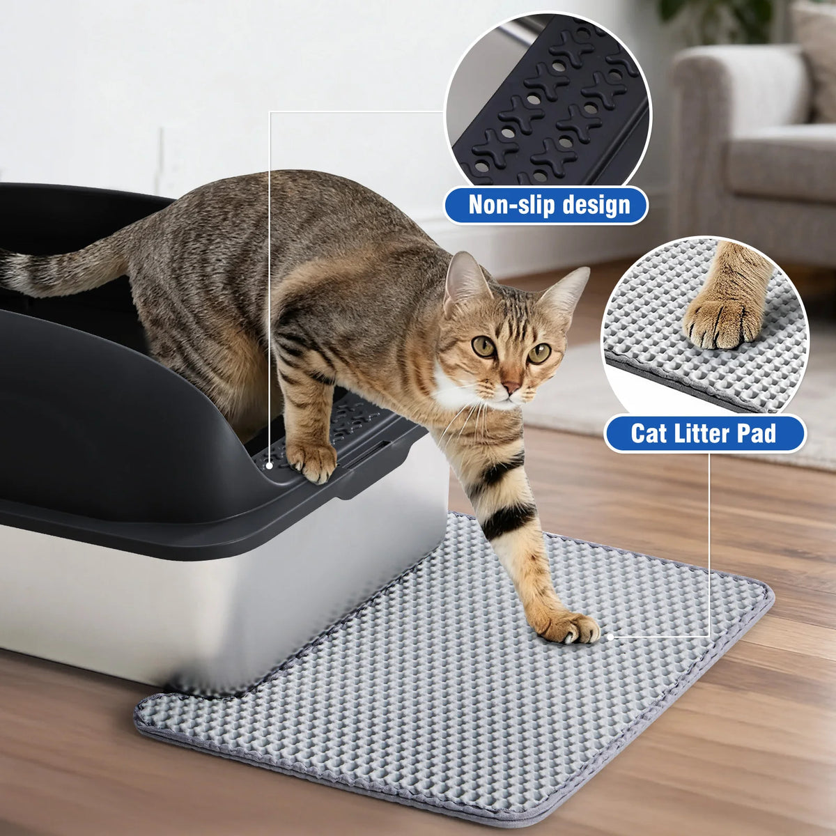Stainless Steel Cat Litter Box With Lid For Quick Easy Cleaning
