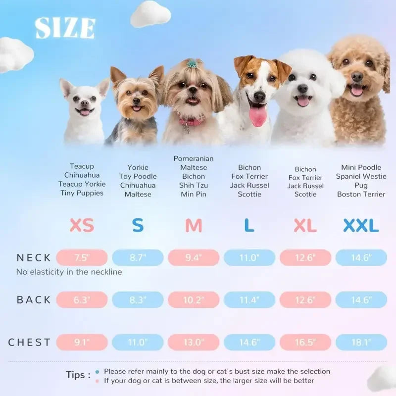 Breathable Ruffle Sleeves Pet T Shirt For Small Dogs