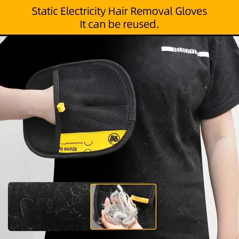 Double Sided Pet Hair Removal Gloves Anti Shedding Care