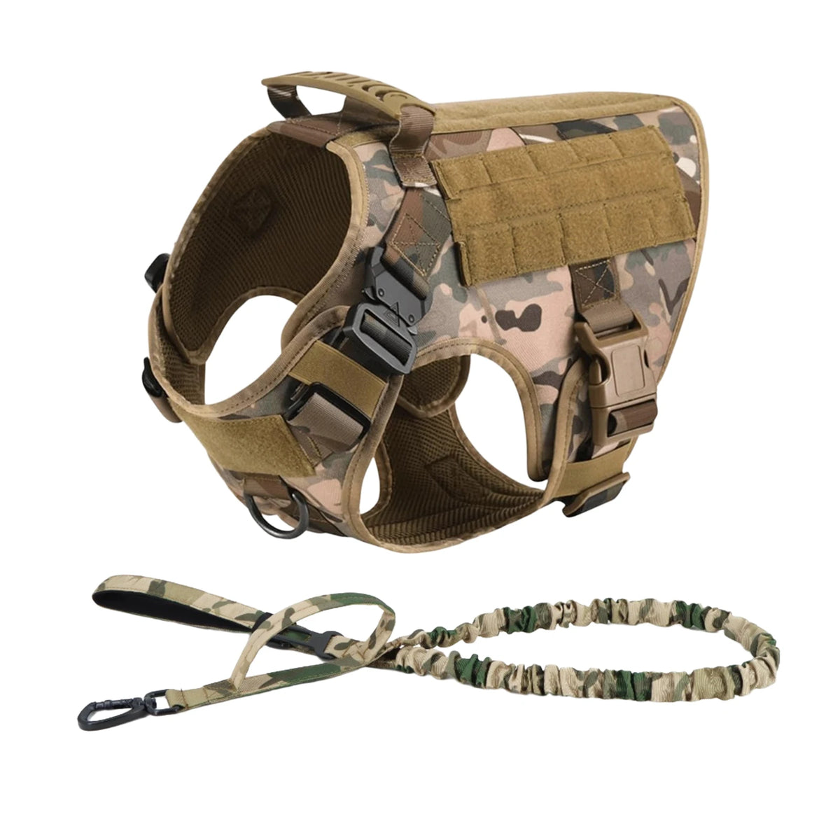 PETRAVEL Tactical Dog Harness Featuring Padded Quick Release Construction