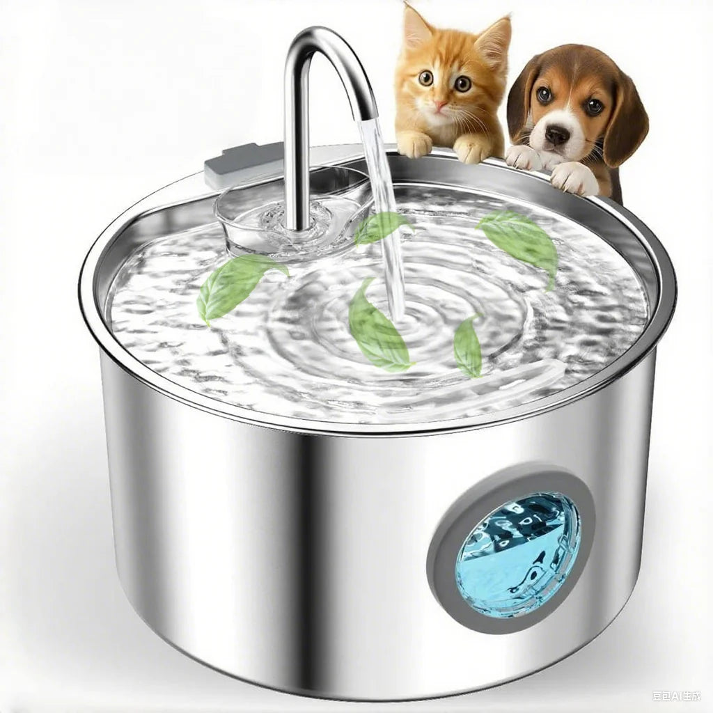Opeth Stainless Steel Automatic Pet Water Fountain Dispenser