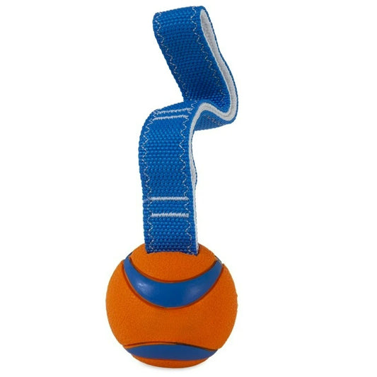 Rubber Fetch Tug Ball Toy for Dogs Exercise Interactive Fun