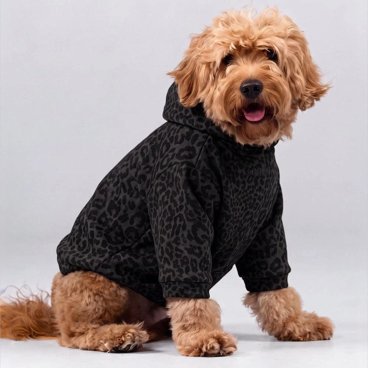 Soft Cotton Blend Pet Dog Hoodie With Leash Opening
