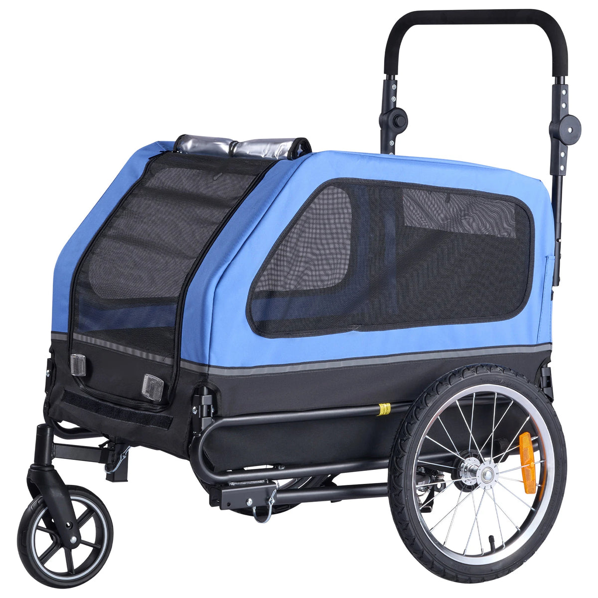 Secure Bicycle Trailer And Versatile Two In One Pet Stroller