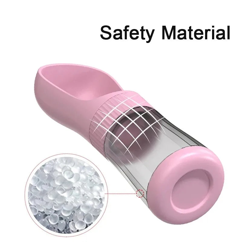 Portable Pet Water Bottle With Food Container For Dogs