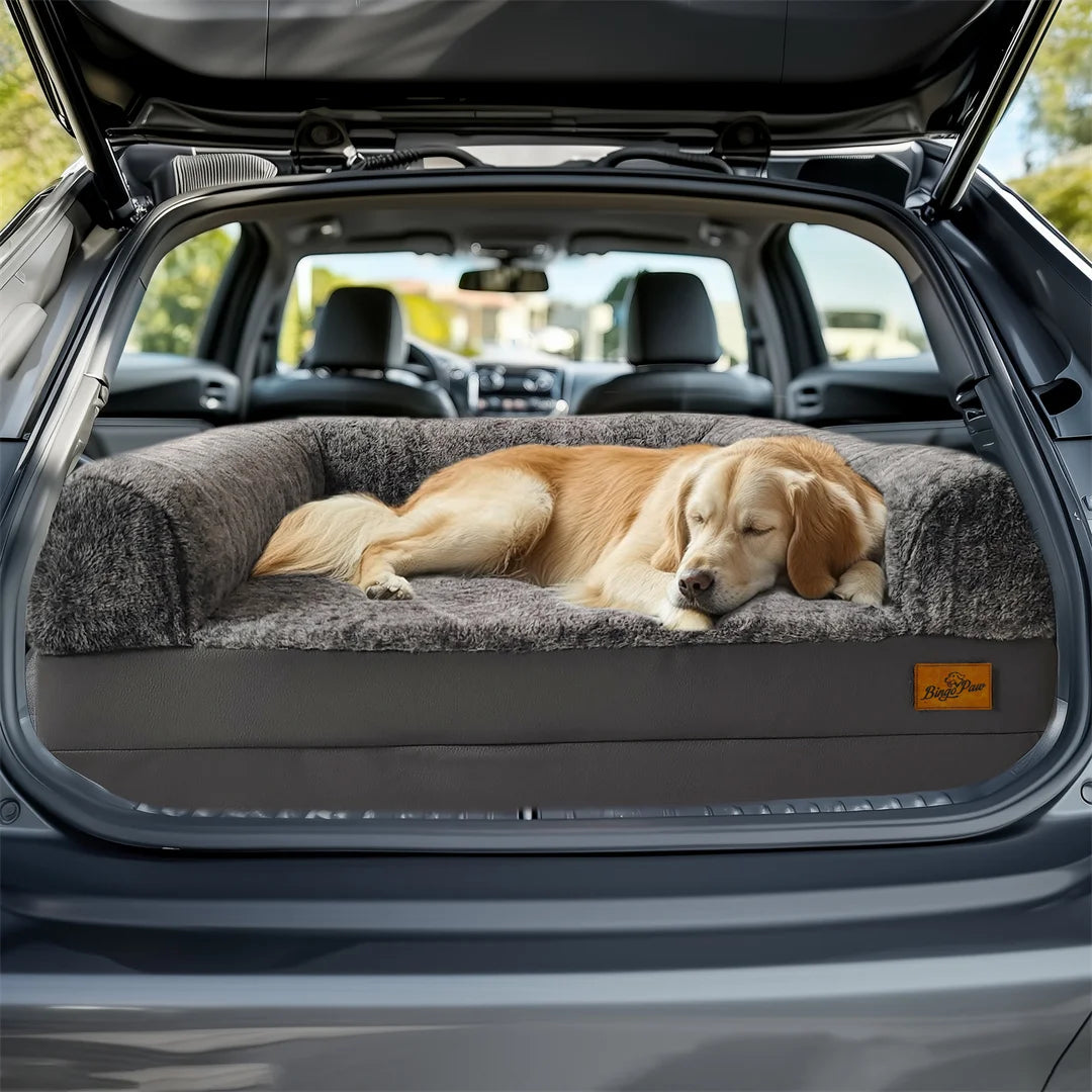 BINGOPAW Foldable Orthopedic Giant Dog Bed With Plush Cover