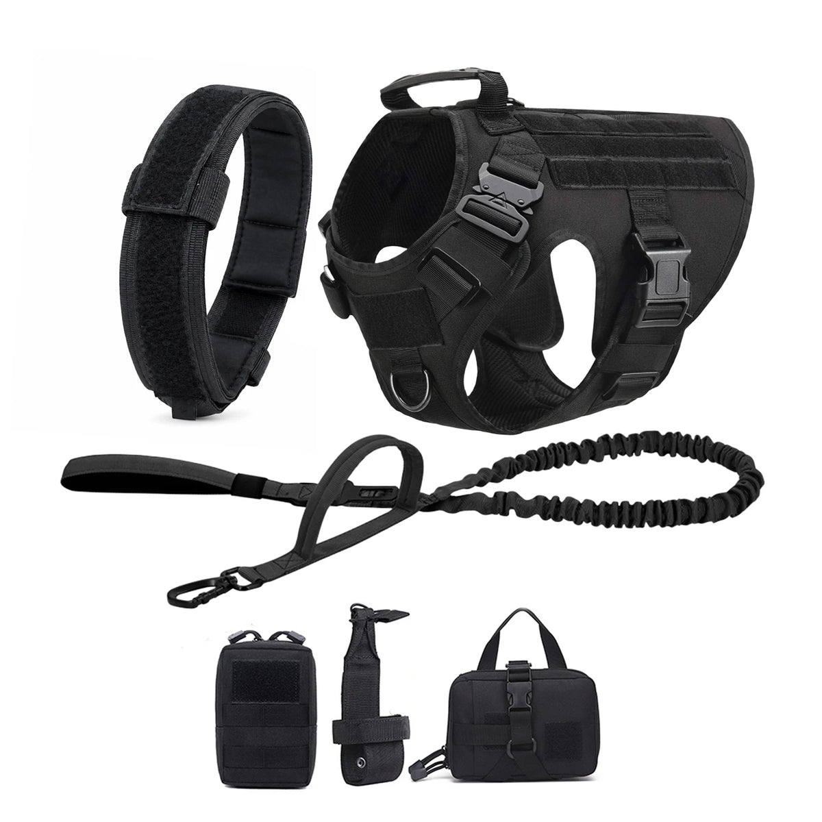 PETRAVEL Tactical Dog Harness Featuring Padded Quick Release Construction