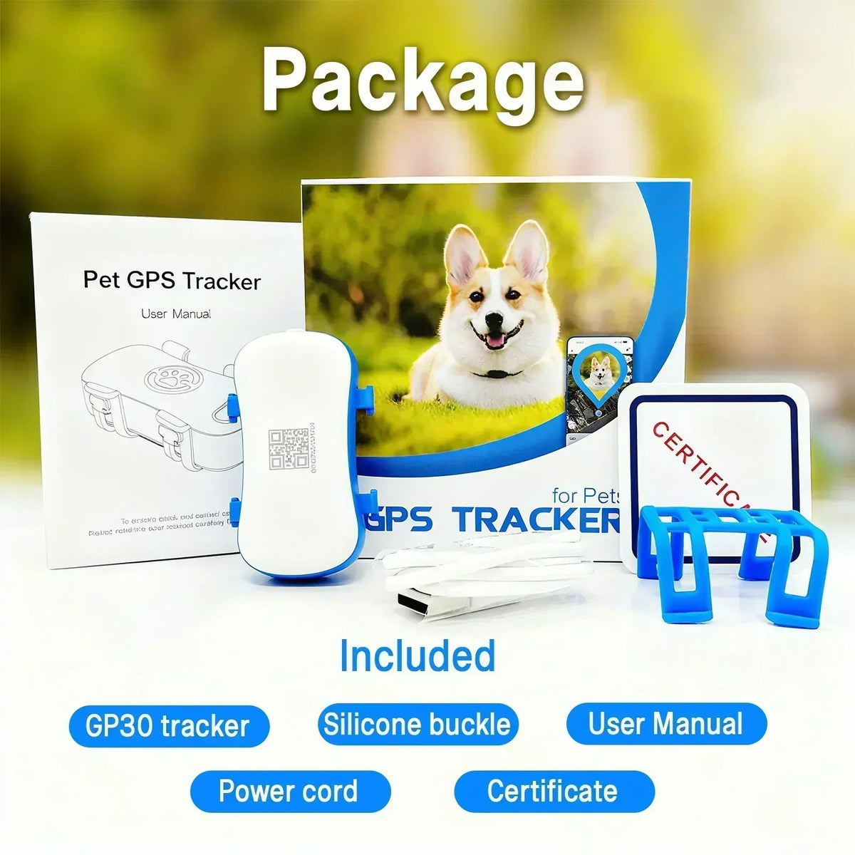 Wanwaytech 4G Real Time Pet Tracker With IP67 Waterproof Design