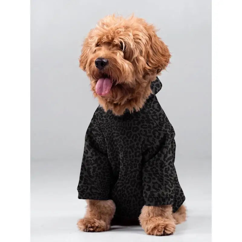 Soft Cotton Blend Pet Dog Hoodie With Leash Opening