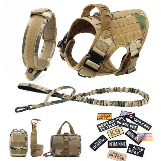 PetraVel Padded Tactical Dog Harness Vest With Quick Release