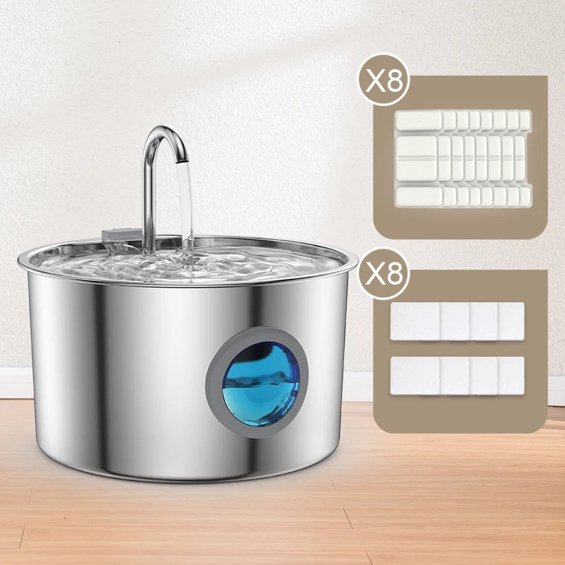 Opeth Stainless Steel Automatic Pet Water Fountain Dispenser