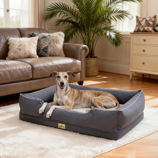 Bingopaw Orthopedic Dog Bed With Waterproof Faux Fur Removable Cover