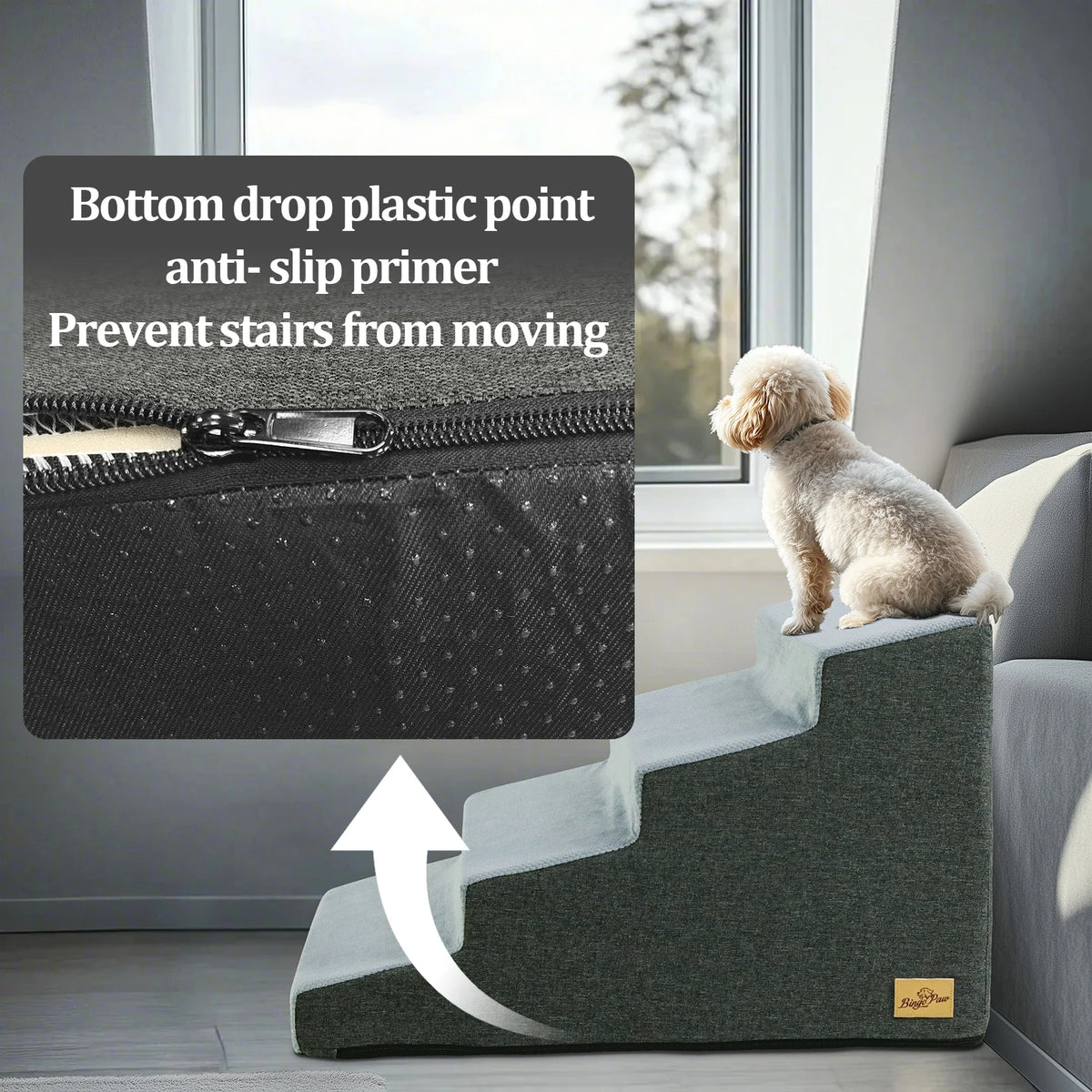 Non Slip High Density Foam Dog Stairs For Small Puppies