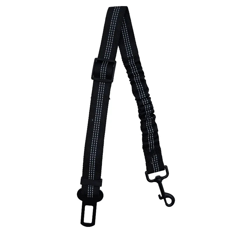 Adjustable Nylon Pet Seatbelt With Rotating Harness Clip
