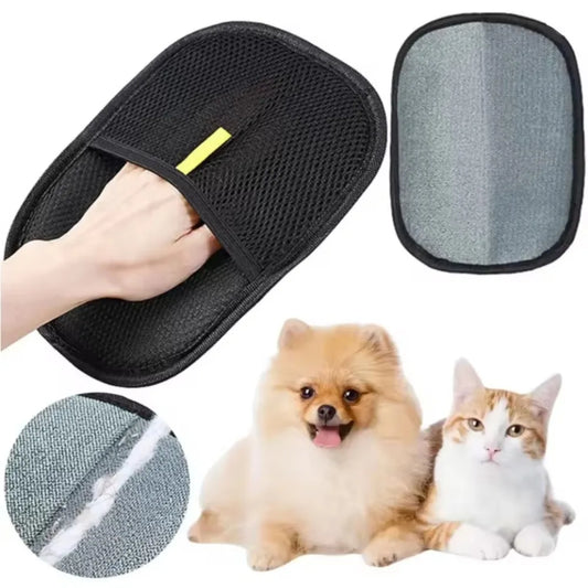 Professional Pet Grooming Deshedding Gloves For Cats And Dogs