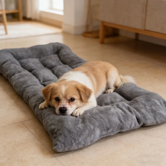 Thickened Plush Dog Bed Mat For Crates And Daily Comfort