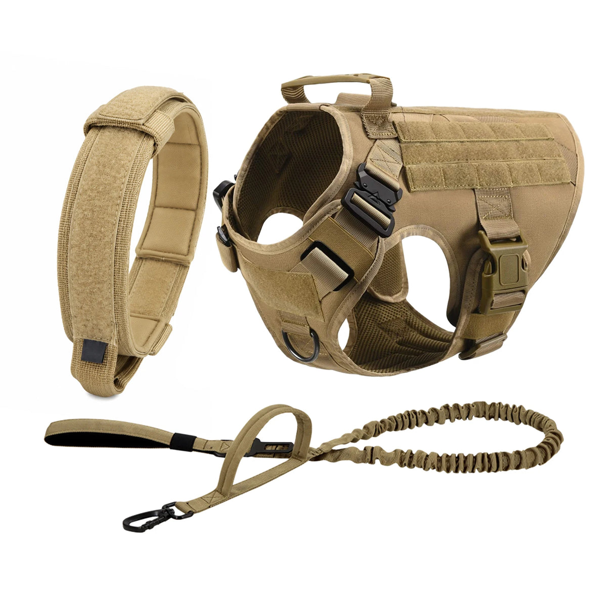 PETRAVEL Tactical Dog Harness Featuring Padded Quick Release Construction