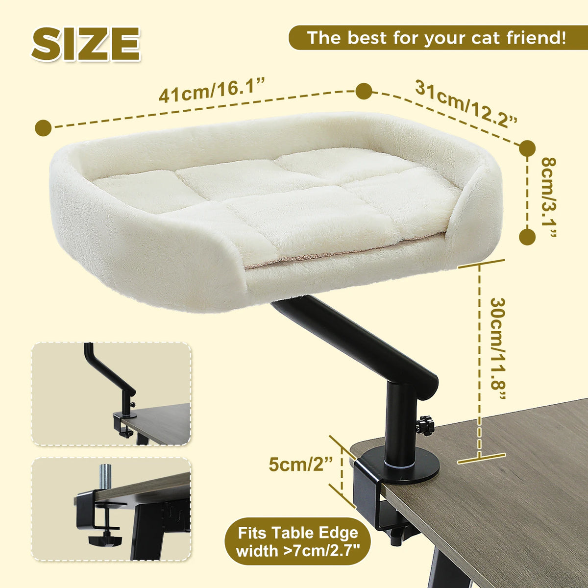 PAWZ Road Premium Adjustable Indoor Cat Desk Bed Stand